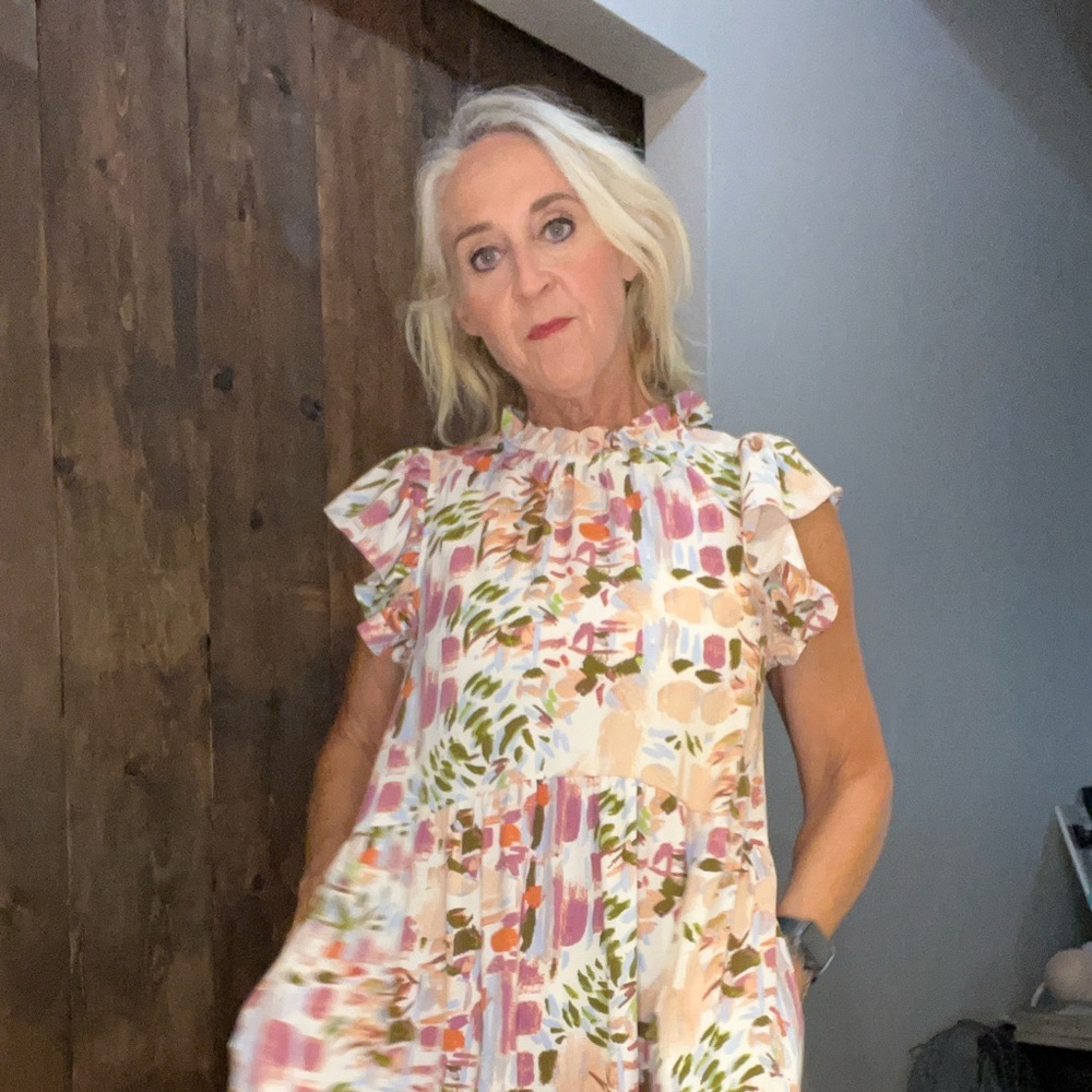 Vibrant Floral Midi Dress